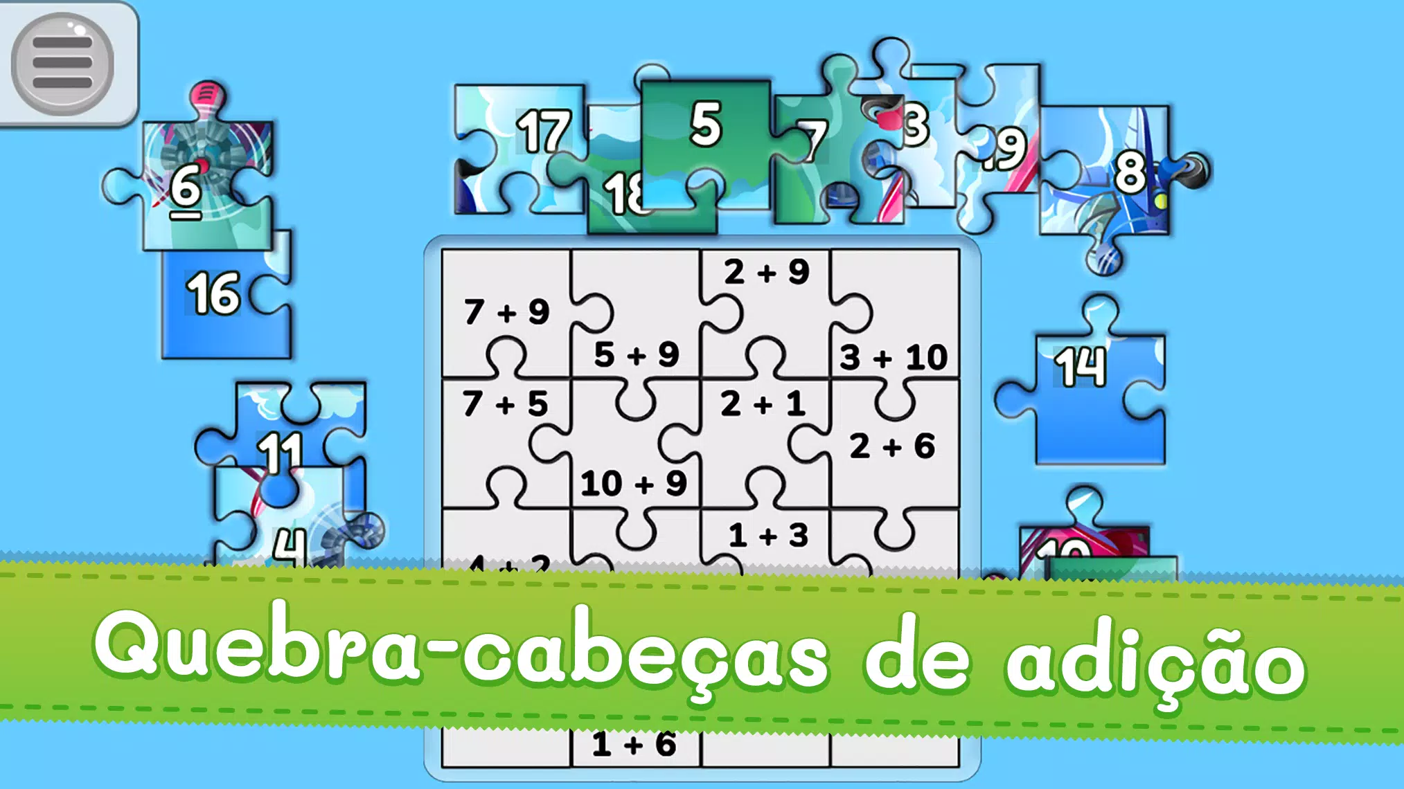 Quebra cabeça infantil de matemática quebra cabeças infantis