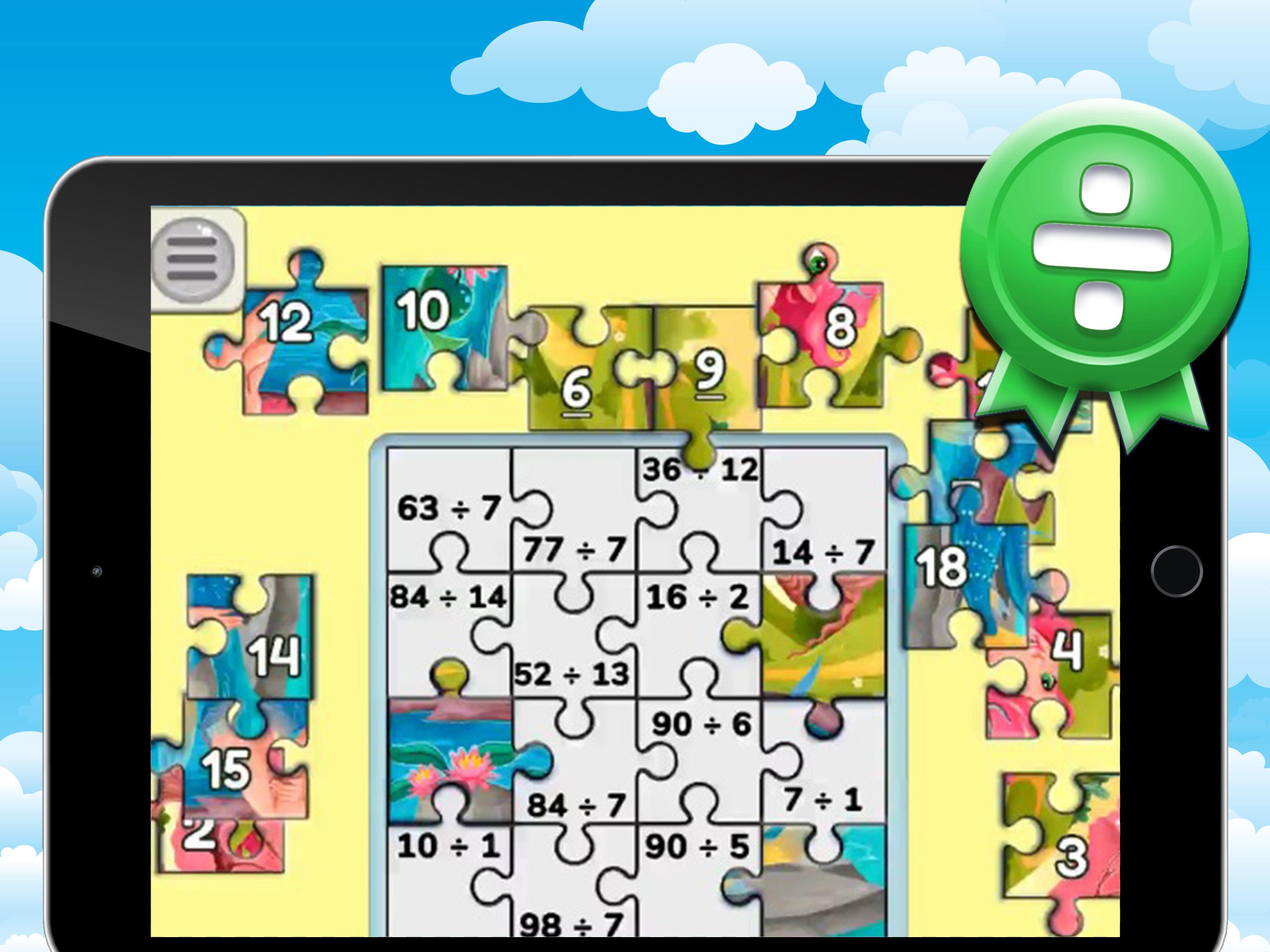 Jigsaw Puzzles الضرب ، القسمة ، الجمع ، لعبة الطرح للأطفال للحصول على تنزيل Android Apk