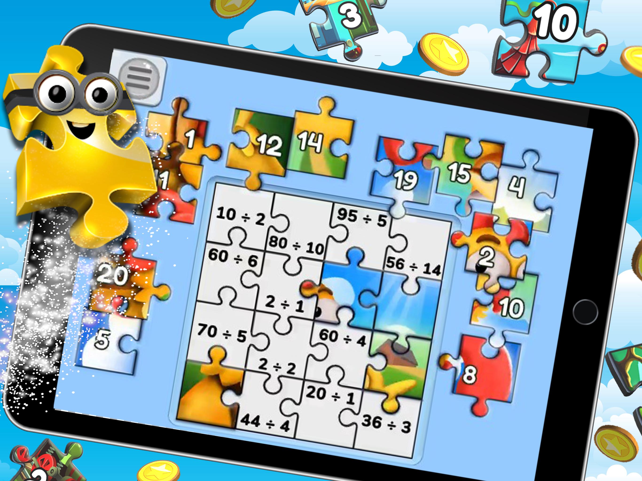 Jigsaw Puzzles الضرب ، القسمة ، الجمع ، لعبة الطرح للأطفال للحصول على تنزيل Android Apk