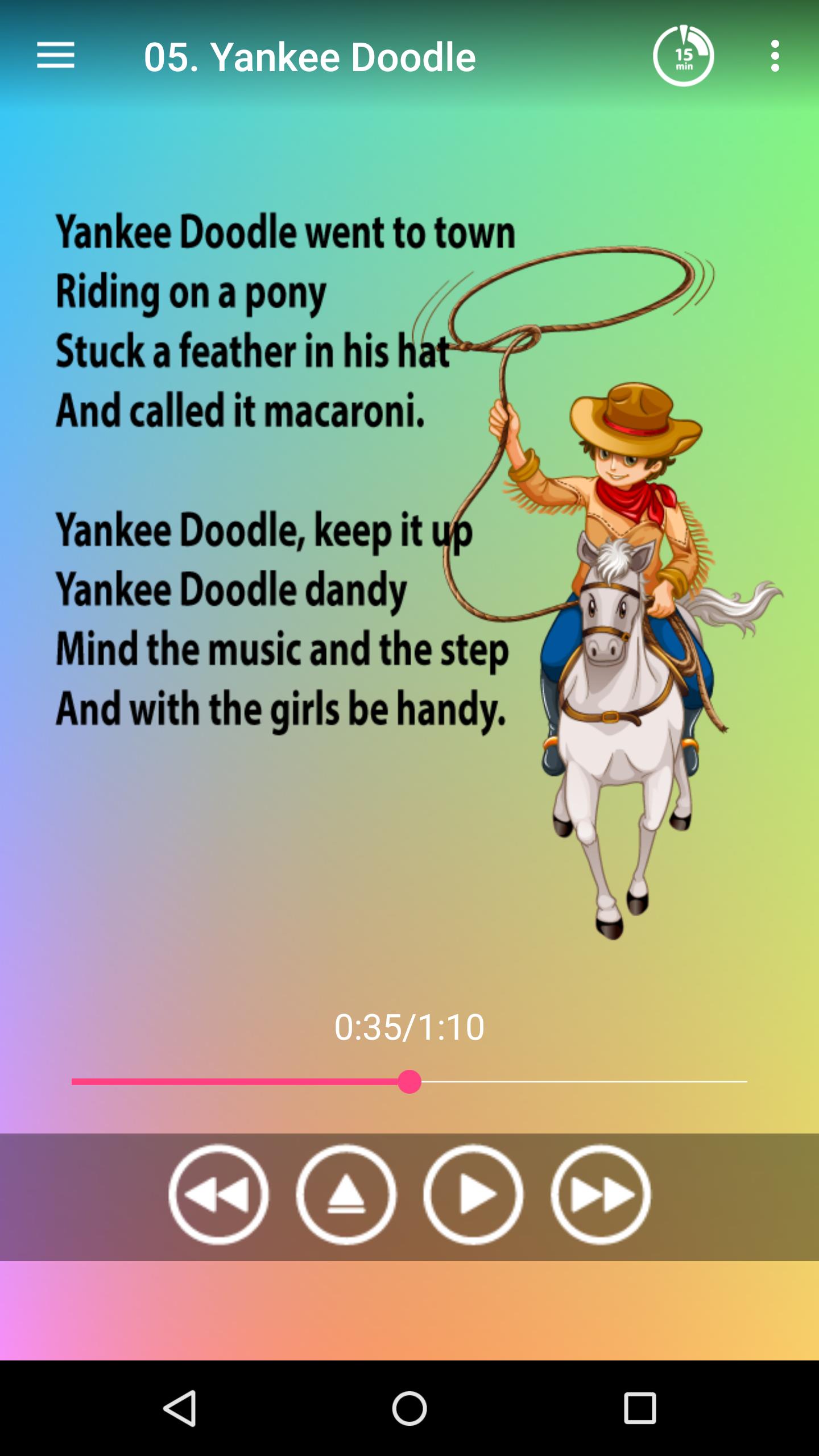 Yankee Doodle Lyrics Nursery Rhyme : See more of our patriotic and folk