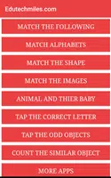 Matching Game:Object & Shapes poster