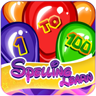 1 to 100 spelling game kids أيقونة