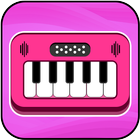 Pink Piano Keyboard - Music And Song Instruments icône