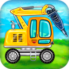 Construction Truck Kids Game آئیکن