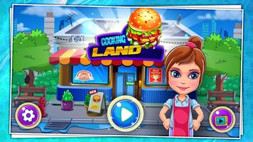 Cooking land: les jeux du restaurant d'un chef Affiche