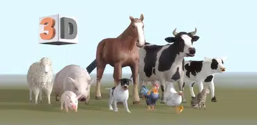 Tiere für Kinder 3D. Lerne Tie