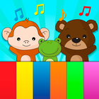 Animal sounds piano for kids أيقونة