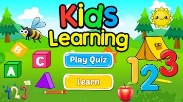 Kids Learning - Preschool Quiz Affiche