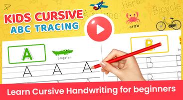 Toddlers ABC Cursive Writing Affiche