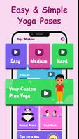 Yoga for kids workout poster