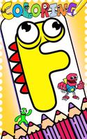 Alfabeto Lore para colorear Poster