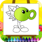 آیکون‌ Plants vs Zombies coloring book