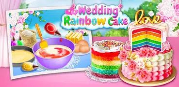 Wedding Rainbow Cake For BIG Day