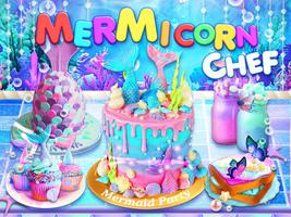 Unicorn Chef: Mermaid Girl Jeux de cuisine Affiche