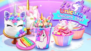 Girl Games: Unicorn Cooking پوسٹر