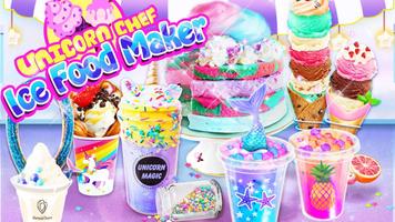 Unicorn Chef Ice Cooking Games Cartaz