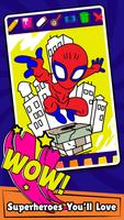 Superhero Coloring Book Games capture d'écran 3