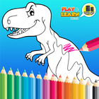 Páginas para colorear de dinosaurios icono