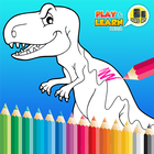 Desenhos de dinossauro para colorir ícone