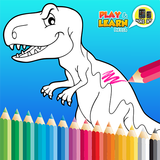 Desenhos de dinossauro para colorir ícone