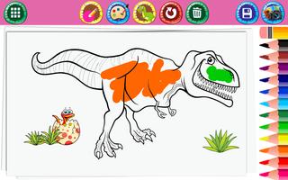 Desenhos de dinossauro para colorir imagem de tela 3