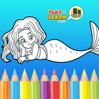 Jogos de Sereia para Colorir ícone