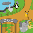 Trip to the zoo for kids أيقونة