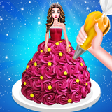 Decorating Doll Cake Games icon