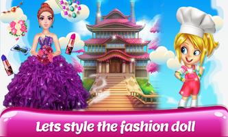 Fashion Doll Cake Games اسکرین شاٹ 1