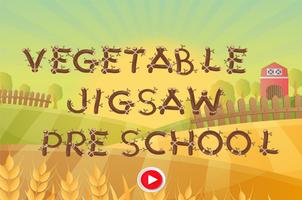 Vegetables Name Learning game Pre School Affiche