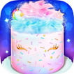 ”Unicorn Cotton Candy Cake