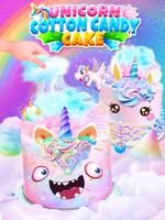Unicorn Cotton Candy Cake Affiche