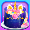 ”Galaxy Unicorn Cake