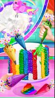 Rainbow Unicorn Cake تصوير الشاشة 1