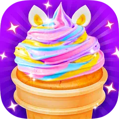 Скачать Unicorn Cupcake Cone - Trendy Rainbow Food APK