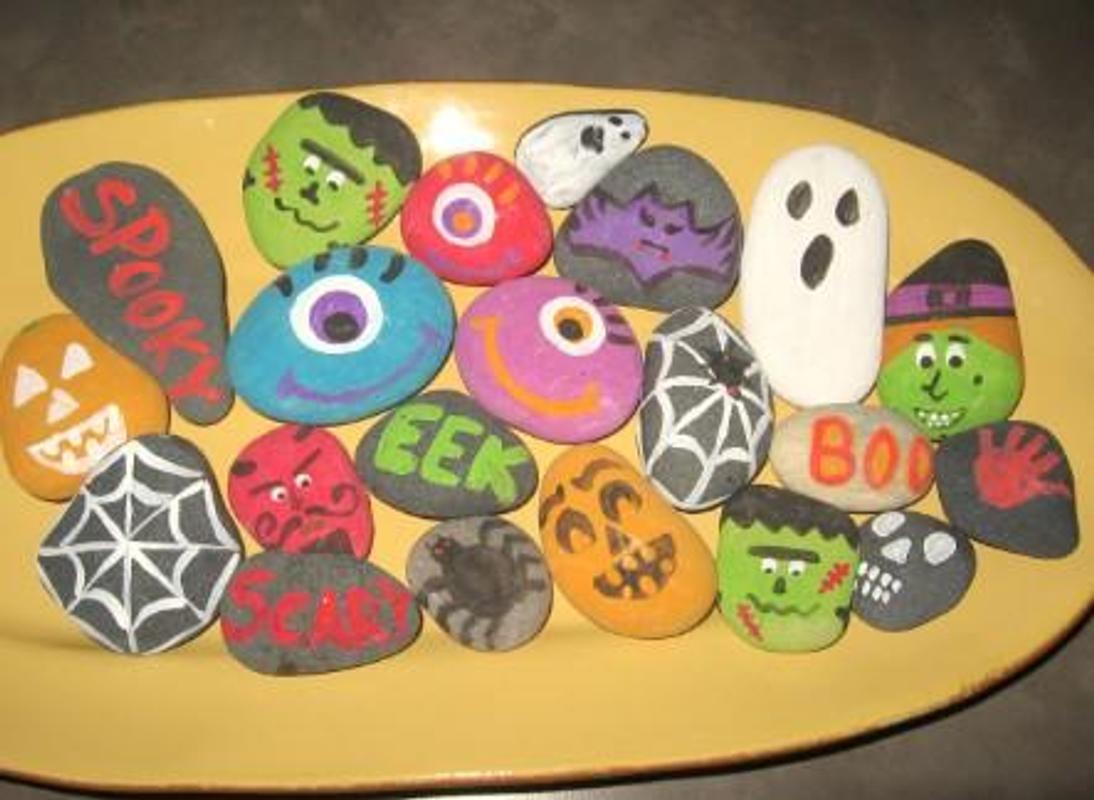 kids painting rocks art