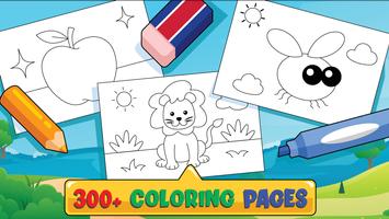 Kids Coloring Book Color Learn پوسٹر