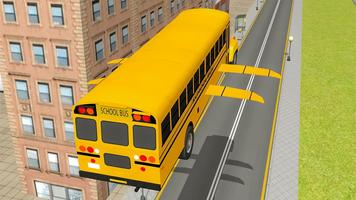Flying School Bus simulator اسکرین شاٹ 1