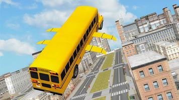 Flying School Bus simulator اسکرین شاٹ 2