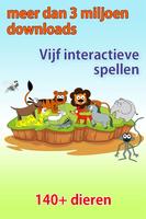 Kinder Dierentuin, Dieren spel-poster