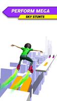 Sky Skate Long Hair Race 3D Affiche