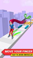 Sky Skate Long Hair Race 3D capture d'écran 1