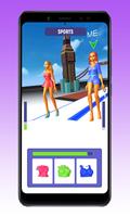 Queen Catwalk Fashion Race 3D capture d'écran 3