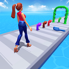 Perfect Long Hair Walk Race 3D icon
