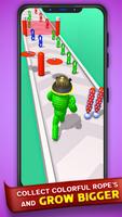 RopeMan Roll Rope Runner 3D screenshot 2