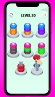 Nuts & Bolts Color Sort Puzzle imagem de tela 3