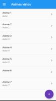 Lista de animes vistos Screenshot 1
