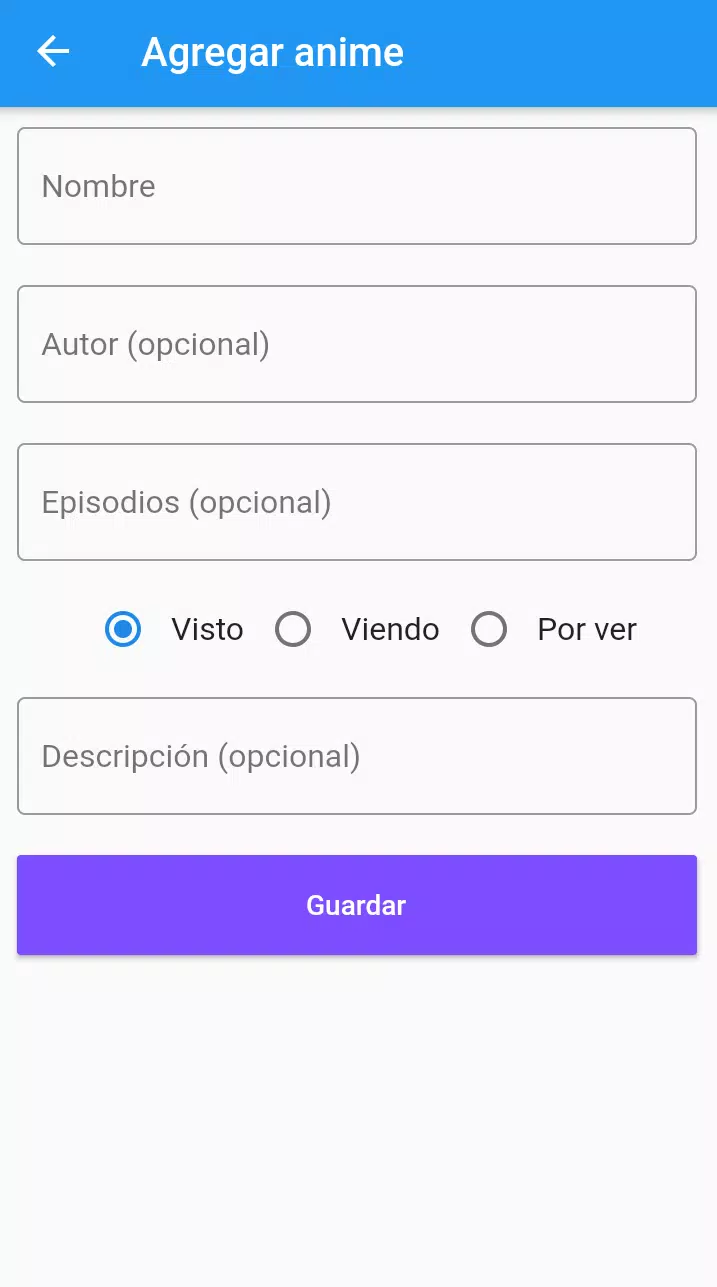 Lista de animes vistos APK for Android Download