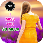 Miss You Gif ikona