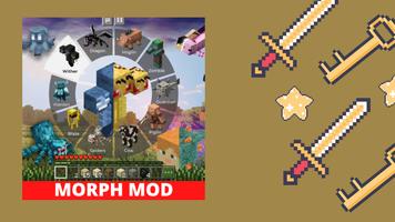 Morph Mod for Minecraft Skin. 海報